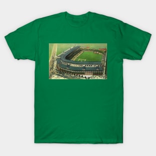 Vintage Aerial View of a Sports Baseball Stadium T-Shirt